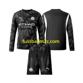 Fußballtrikots Manchester City Torwart Kinder Vierte Trikotsatz 2024-2025 Langarm